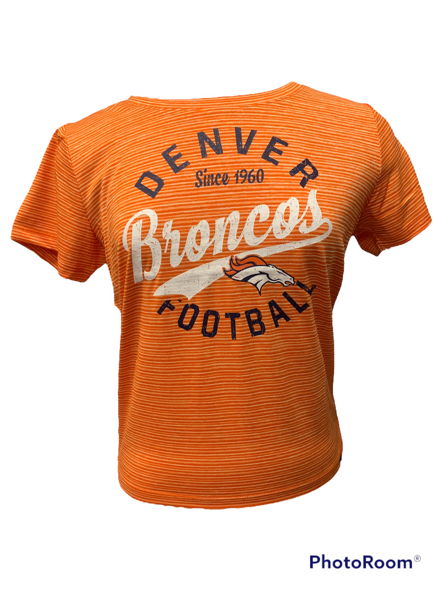 CAMISETA DENVER BRONCOS MUJER LÍNEA DESGASTADA