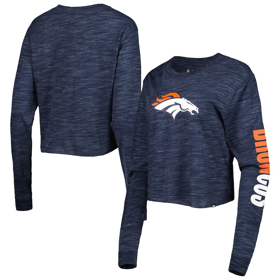 CAMISETA DE MANGA LARGA PARA MUJER SPACE DYE DE LOS DENVER BRONCOS