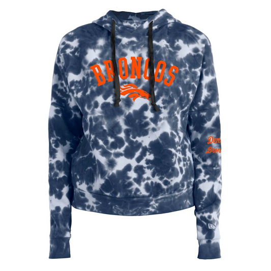 SUDADERA CON CAPUCHA TIE DYE MUJER DENVER BRONCOS