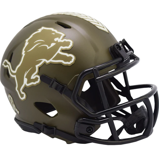 DETROIT LIONS 2022 SALUTE TO SERVICE MINI SPEED HELMET