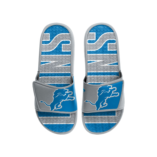 DETROIT LIONS MEN'S BIG LOGO GEL SLIDE