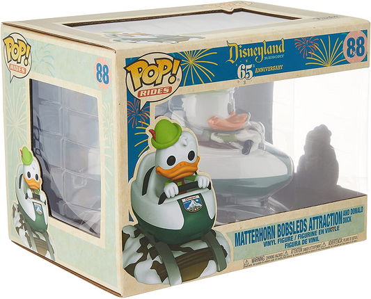 ¡FUNKO POP! PASEOS DE DISNEYLAND: ATRACCIÓN DE BOBSTRIE MATTERHORN Y PATO DONALD