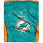 MIAMI DOLPHINS 50"X60" THROW BLANKET