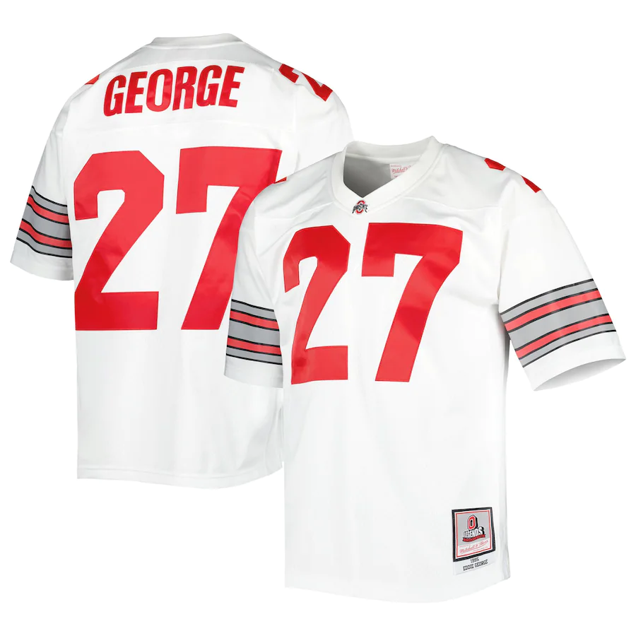 EDDIE GEORGE OHIO STATE BUCKEYES MITCHELL & NESS LEGENDS JERSEY