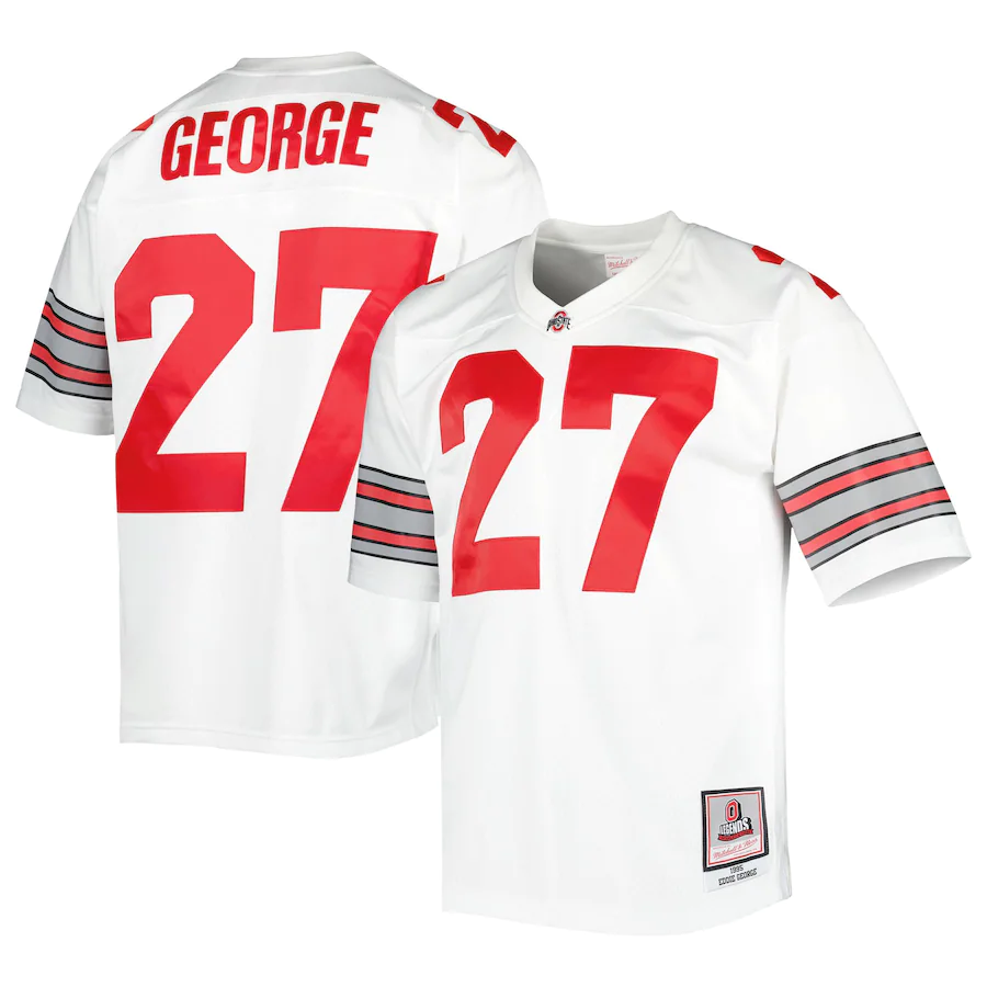 EDDIE GEORGE ESTADO DE OHIO BUCKEYES MITCHELL &amp; NESS LEGENDS JERSEY