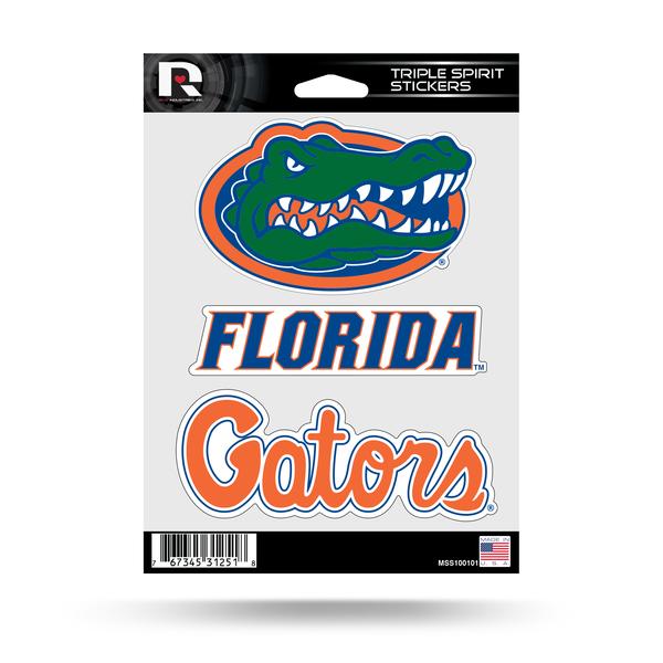 FLORIDA GATORS TRIPLE SPIRIT DECAL