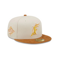 FLORIDA MARLINS CORD VISOR 59FIFTY FITTED HAT (CORDUROY BRIM)