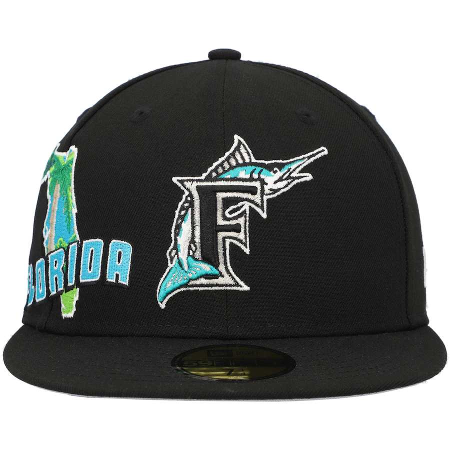 FLORIDA MARLINS STATE VIEW 59FIFTY FITTED HAT