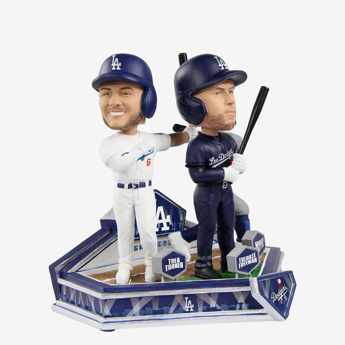 LOS ANGELES DODGERS FREDDIE FREEMAN & MOOKIE BETTS & TREA TURNER TRIO BOBBLEHEAD