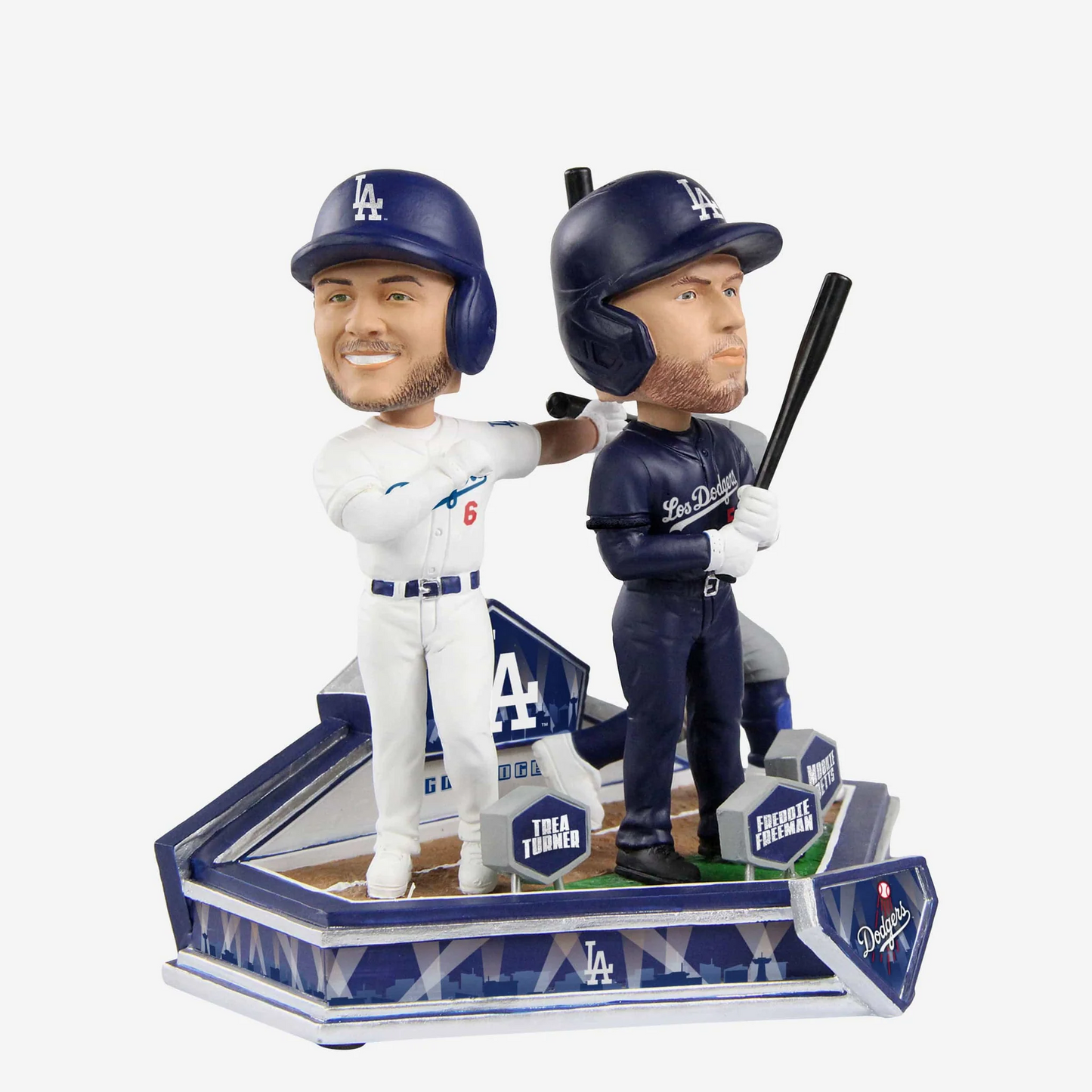 FREDDIE FREEMAN &amp; MOOKIE BETTS &amp; TREA TURNER LOS ANGELES DODGERS TRIO BOBBLEHEAD