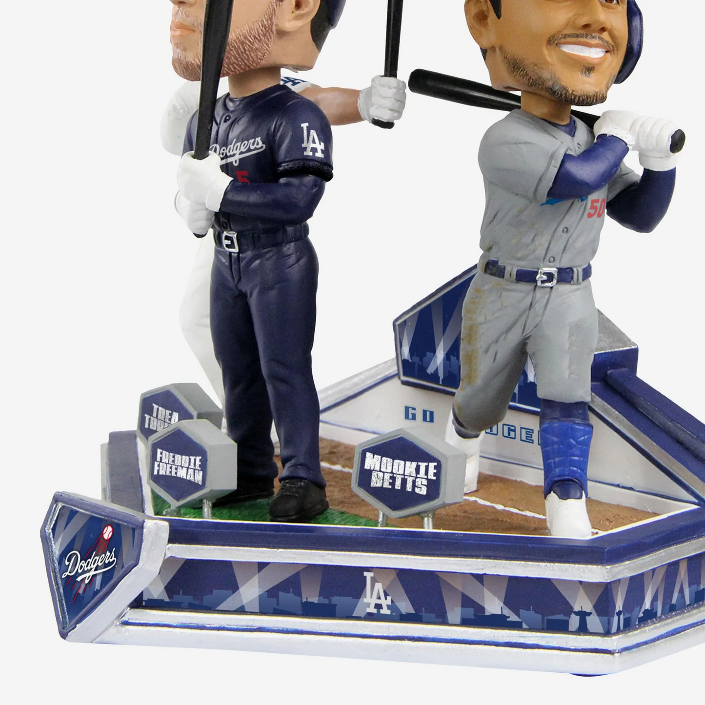 FREDDIE FREEMAN &amp; MOOKIE BETTS &amp; TREA TURNER LOS ANGELES DODGERS TRIO BOBBLEHEAD