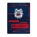 FRESNO STATE BULLDOGS DIGITIZE 60"X80" ROYAL PLUSH RASCHEL BLANKET