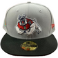 GORRO AJUSTADO 59FIFTY CON LOGOTIPO BÁSICO EN 2 TONOS BULLDOGS DE FRESNO STATE - GRIS/NEGRO
