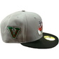 GORRO AJUSTADO 59FIFTY CON LOGOTIPO BÁSICO EN 2 TONOS BULLDOGS DE FRESNO STATE - GRIS/NEGRO