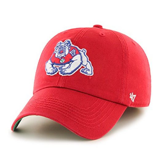 SOMBRERO AJUSTABLE DE LIMPIEZA DE LA MARCA FRESNO STATE BULLDOGS 47' - ROJO