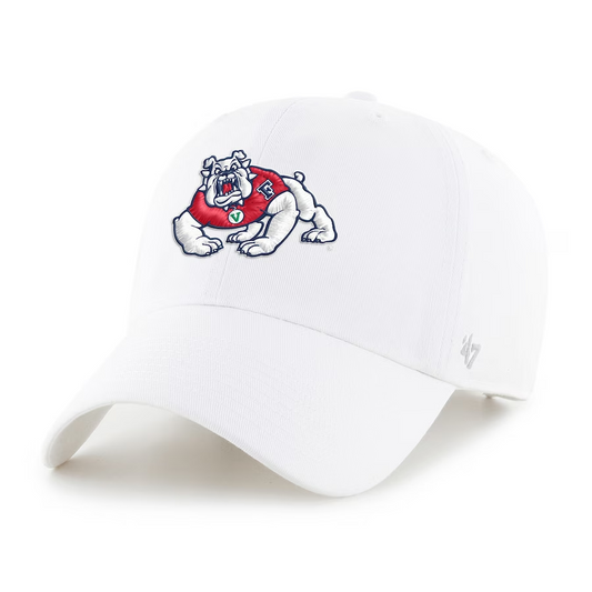 FRESNO STATE BULLDOGS 47' BRAND CLEAN UP ADJUSTABLE HAT - WHITE