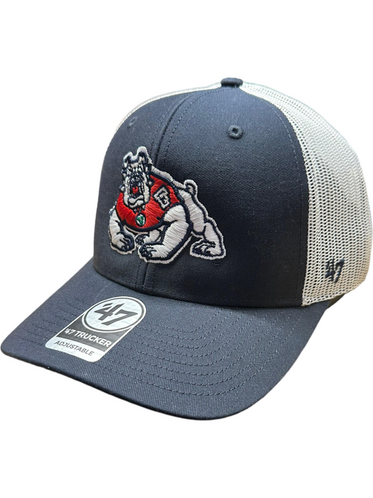 FRESNO STATE BULLDOGS 47' BRAND CLEAN UP ADJUSTABLE TRUCKER HAT