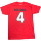 CAMISETA CON NOMBRE Y NÚMERO DE DEREK CARR PARA HOMBRE DE FRESNO STATE BULLDOGS - ROJO