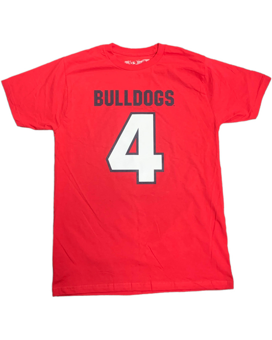 CAMISETA CON NOMBRE Y NÚMERO DE DEREK CARR PARA HOMBRE DE FRESNO STATE BULLDOGS - ROJO