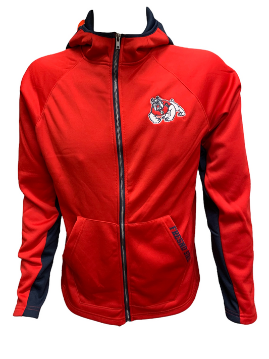 FRESNO STATE BULLDOGS MEN'S DR BEEPER HOODIE SWEATSHIRT - RED