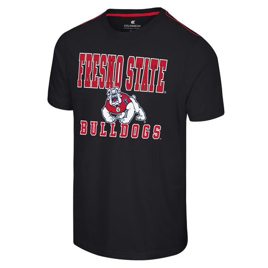 FRESNO STATE BULLDOGS MEN'S FOUR BARREL CARB BLACK T-SHIRT