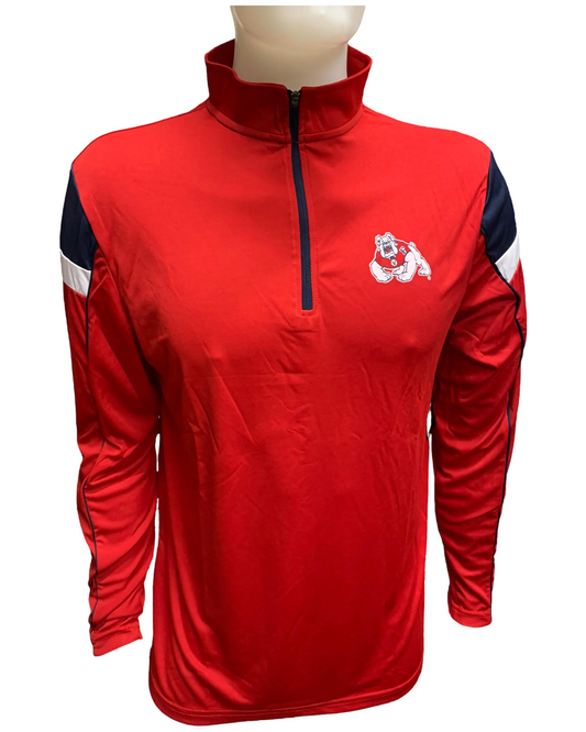 SUDADERA CON CREMALLERA DE PARTIDO DE GOLF PARA HOMBRE FRESNO STATE BULLDOGS