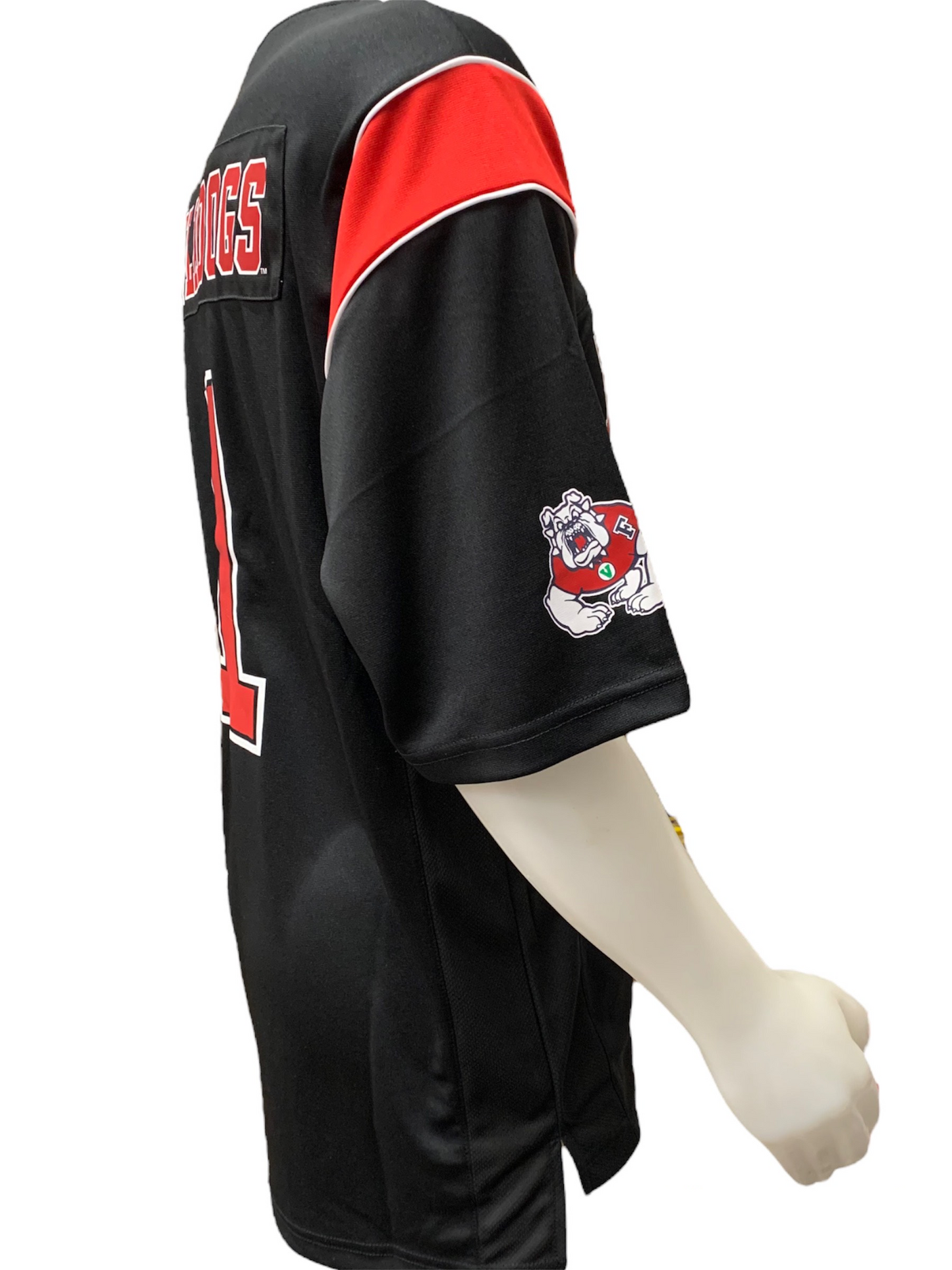 FRESNO STATE BULLDOGS MEN'S LET THINGS HAPPEN JERSEY - BLACK