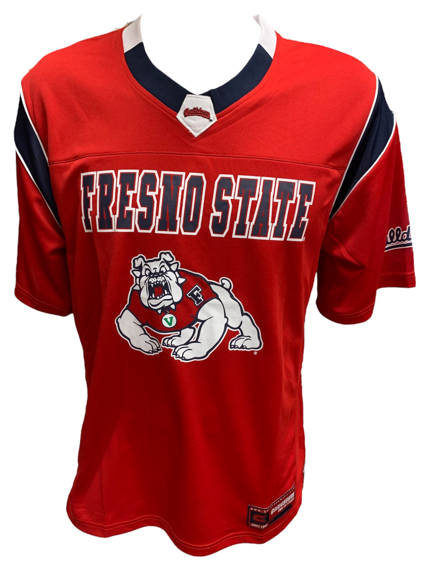 FRESNO STATE BULLDOGS MEN'S LET THINGS HAPPEN JERSEY - RED