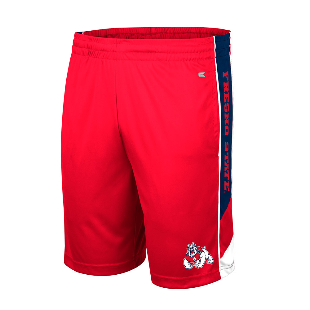 FRESNO STATE BULLDOGS MEN'S POOL TIME SHORTS - RED