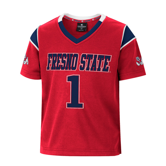 FRESNO STATE BULLDOGS TODDLER LET THINGS HAPPEN JERSEY - RED