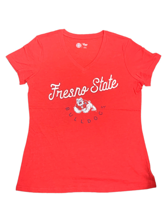 FRESNO STATE BULLDOGS WOMEN'S BUMP AND RUN T-SHIRT