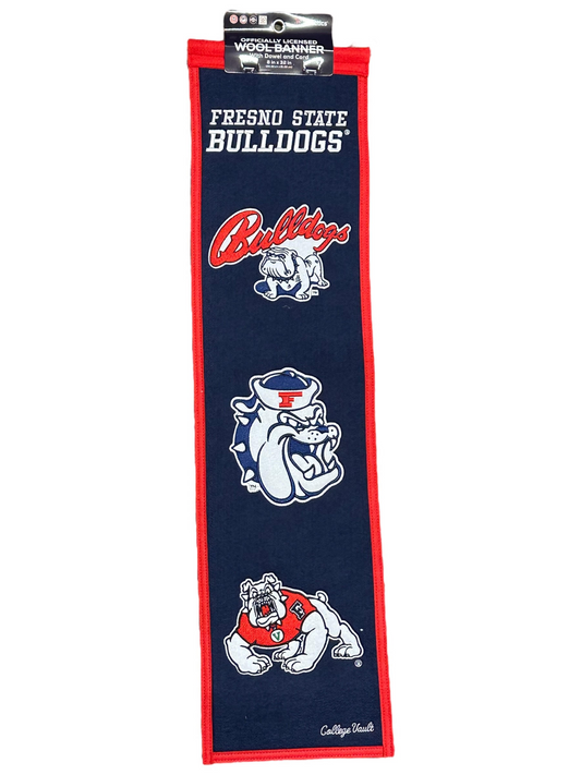 FRESNO STATE  8" X 32" EVOLUTION HERITAGE BANNER