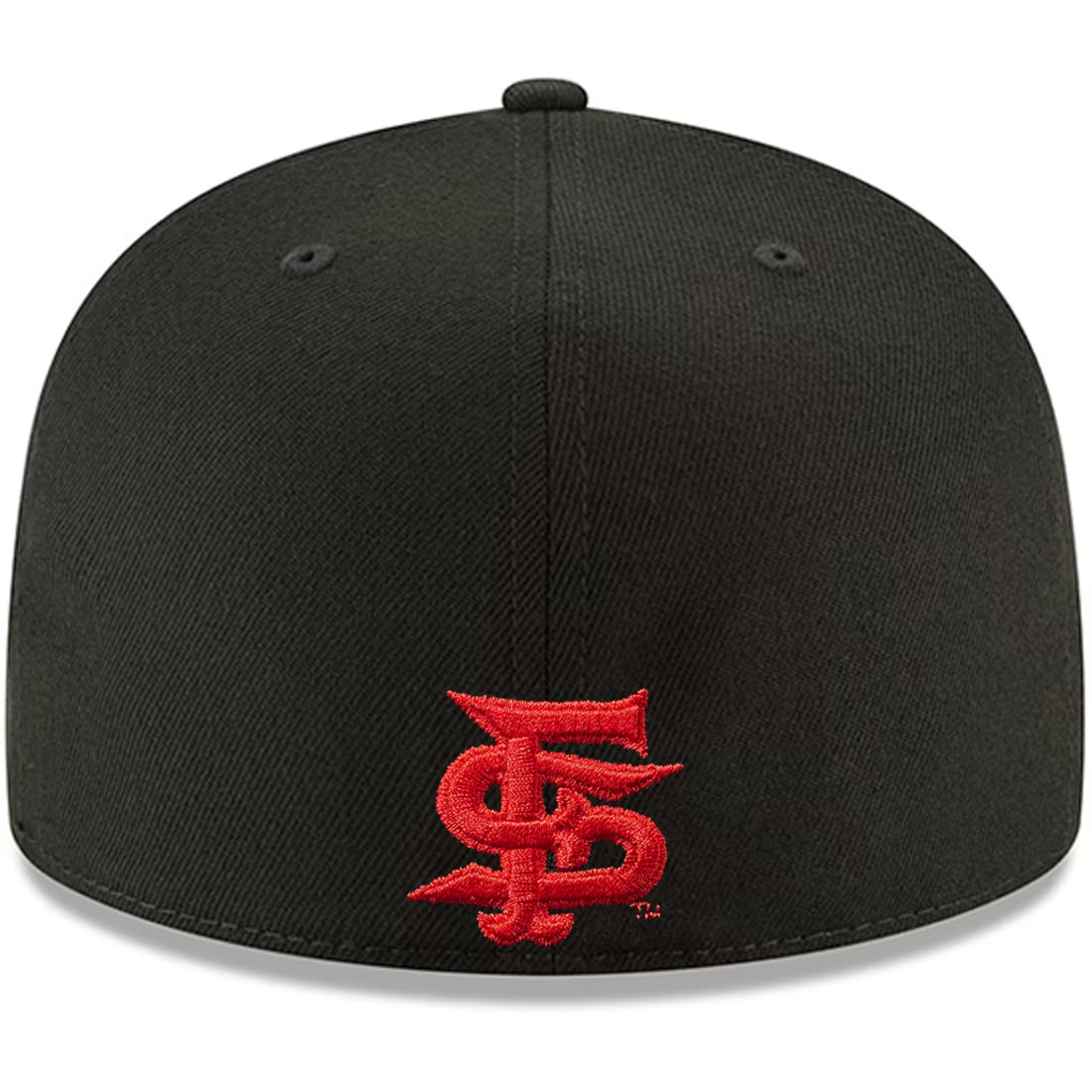 FRESNO STATE BULLDOGS STACKED CUSTOM 59FIFTY FITTED HAT - BLACK