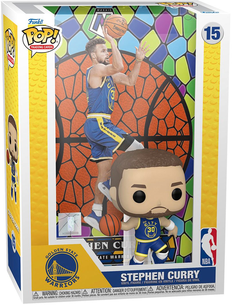 ¡FUNKO POP! TARJETAS COLECCIONABLES: STEPHEN CURRY (MOSAICO) - GUERREROS DEL ESTADO DORADO