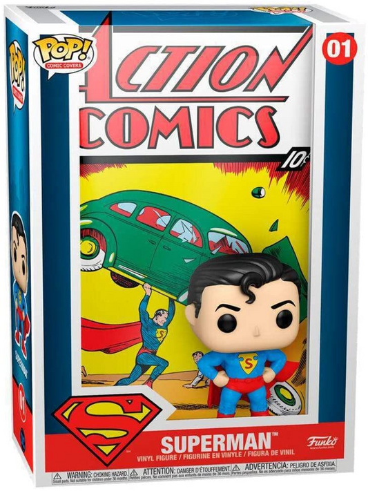 ¡FUNKO POP! PORTADA DE CÓMIC DE VINILO: DC - CÓMIC DE ACCIÓN DE SUPERMAN