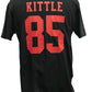GEORGE KITTLE MENS NAME NUMBER BLACK T-SHIRT