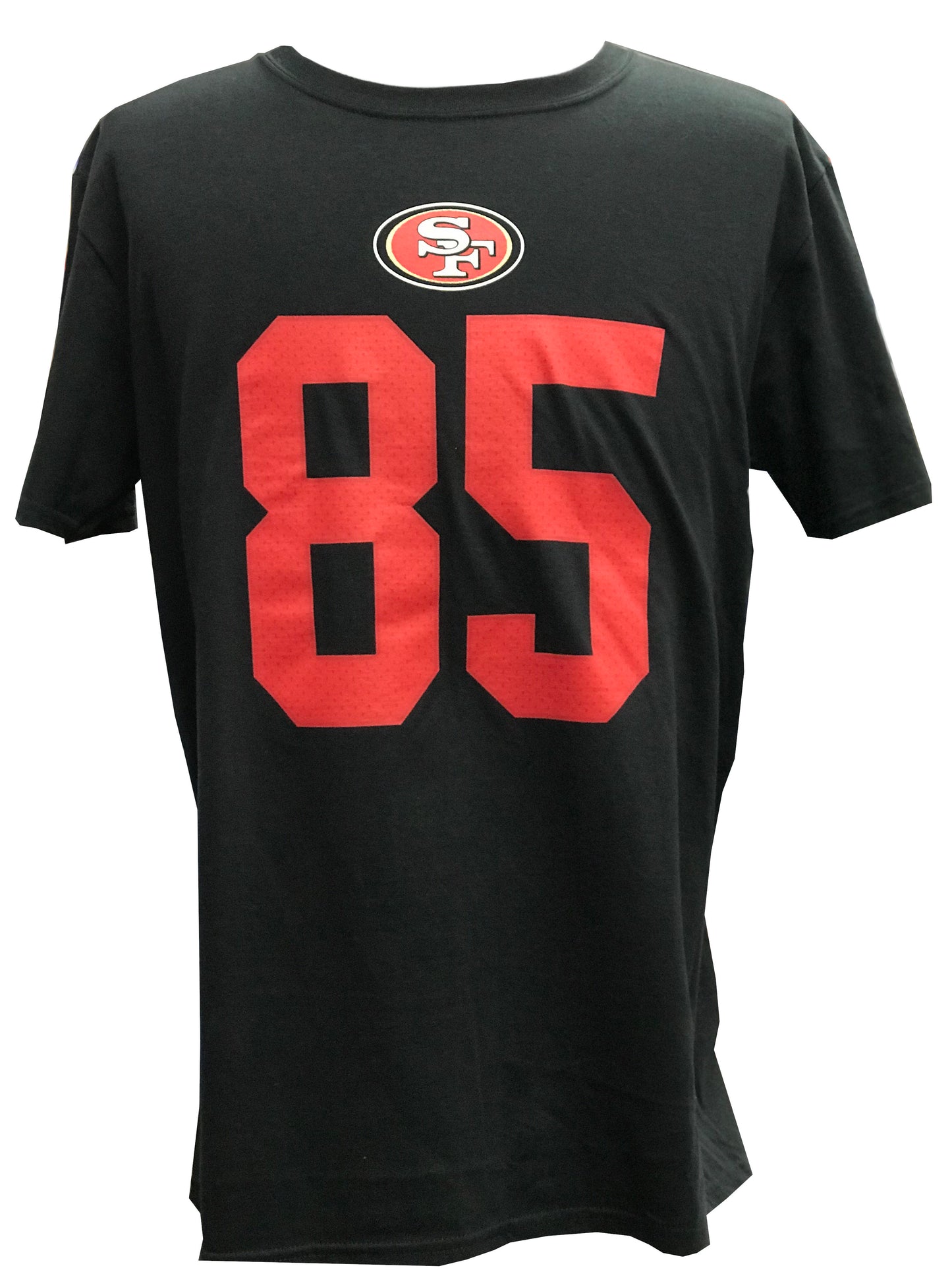GEORGE KITTLE MENS NAME NUMBER BLACK T-SHIRT