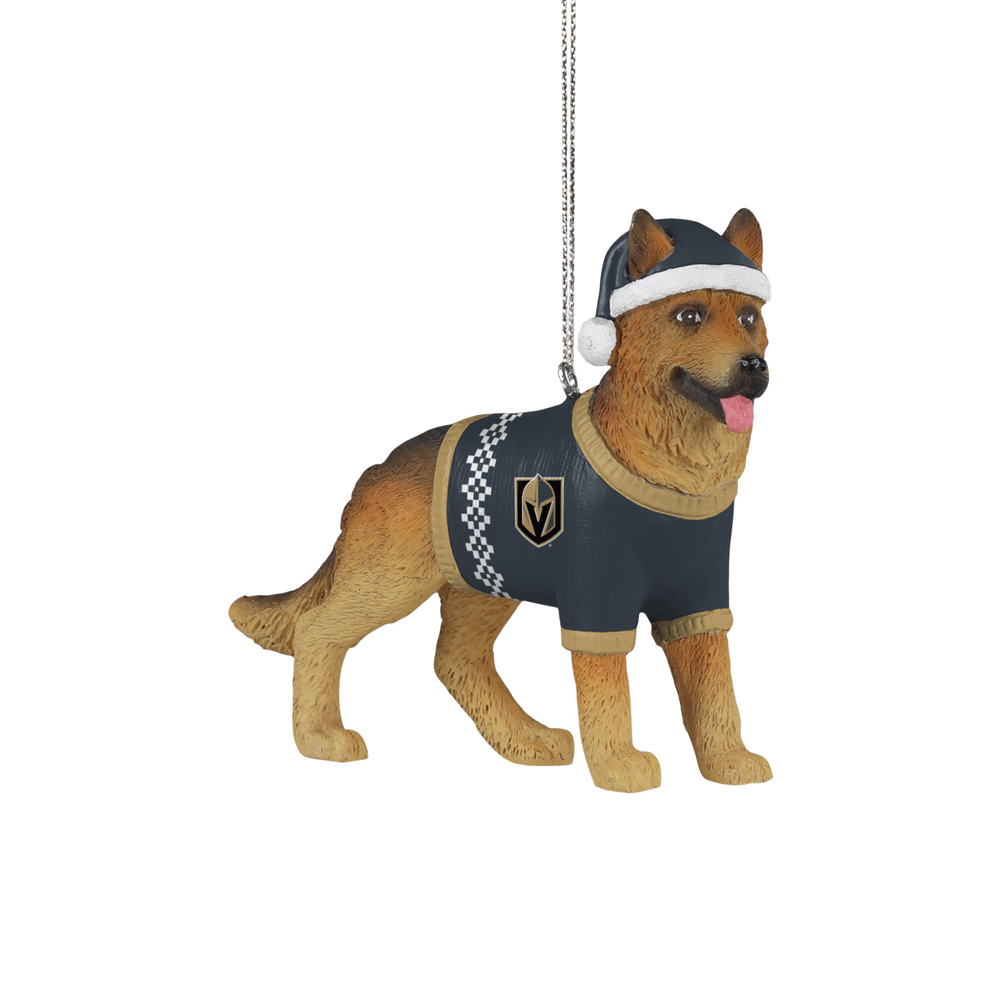 GOLDEN KNIGHTS GERMAN SHEPHERD CHRISTMAS ORNAMENT