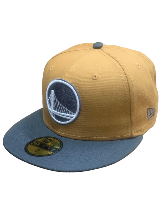 GOLDEN STATE WARRIORS 2-TONE COLOR PACK 59FIFTY FITTED HAT - BROWN/ CHARCOAL