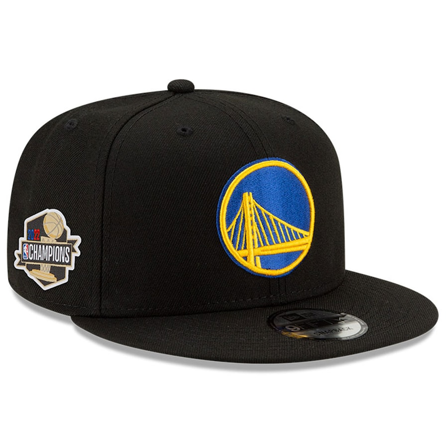 GOLDEN STATE WARRIORS 2022 CHAMPS 9FIFTY SNAPBACK HAT - BLACK