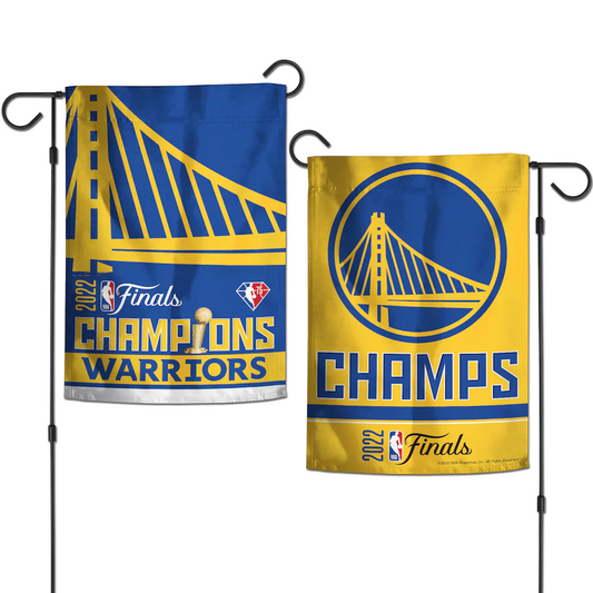 GOLDEN STATE WARRIORS 2022 CHAMPS GARDEN FLAG