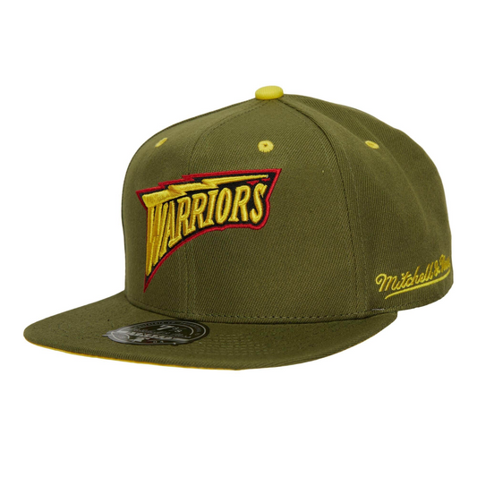 GOLDEN STATE WARRIORS HWC DUSTY OLIVE FITTED HAT
