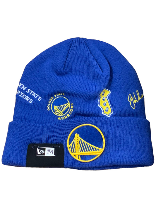GOLDEN STATE WARRIORS IDENTITY KNIT BEANIE HAT