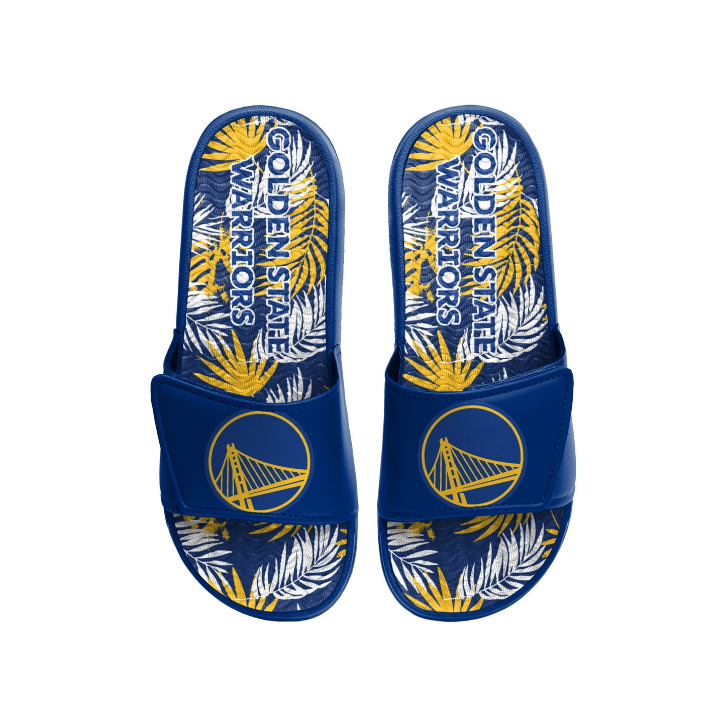 GOLDEN STATE WARRIORS MEN'S FLORAL GEL SLIDES
