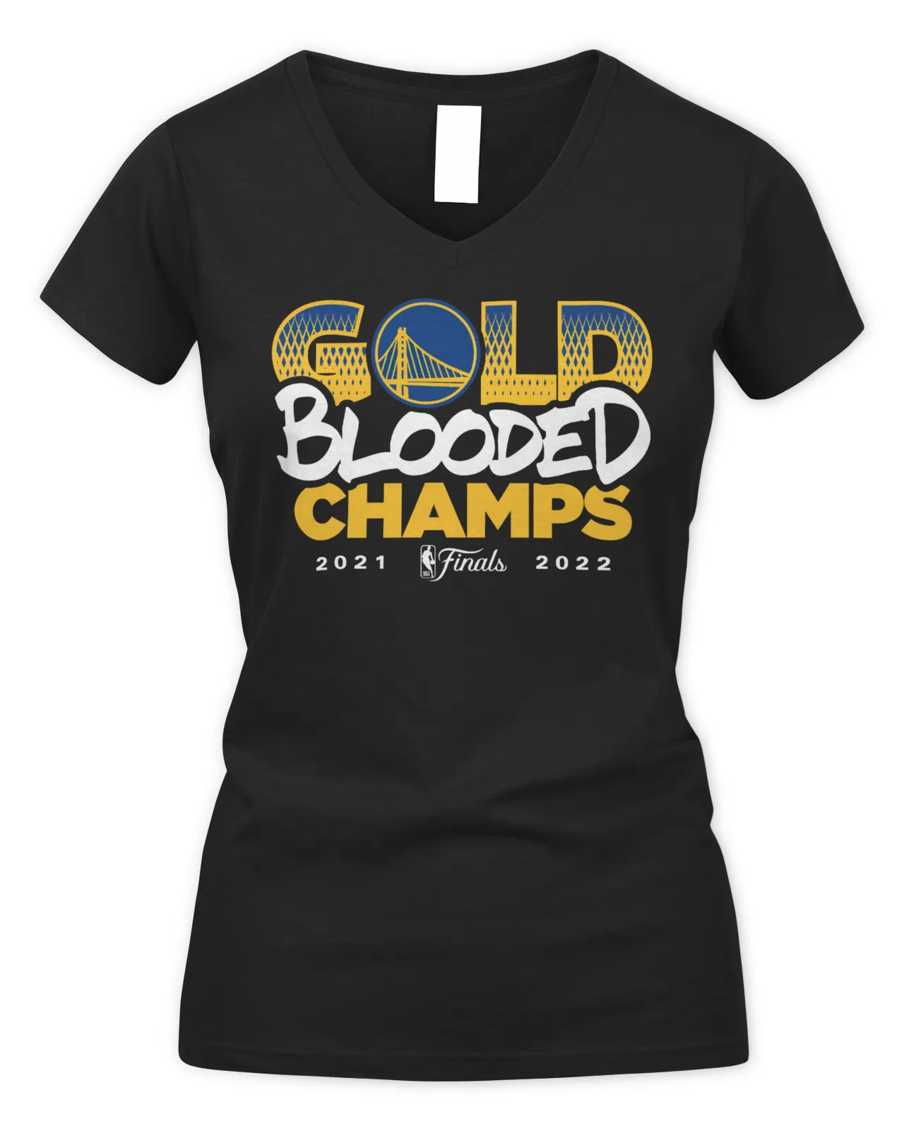 GOLDEN STATE WARRIORS WOMEN'S 2022 CHAMPS HOMETOWN GOLD BLOODED TEE