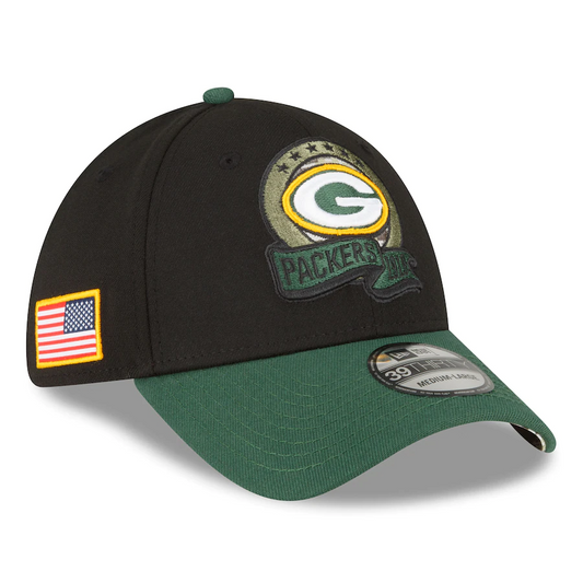 GREEN BAY PACKERS 2022 SALUDO AL SERVICIO 39THIRTY GORRO FLEX FIT