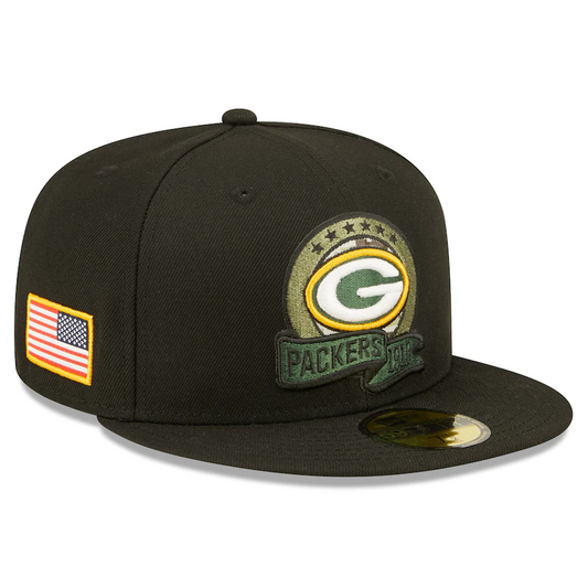 GREEN BAY PACKERS 2022 SALUTE TO SERVICE 59FIFTY FITTED HAT