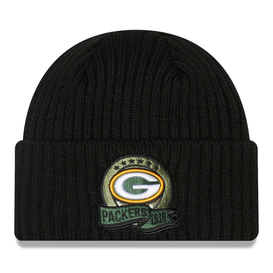 GREEN BAY PACKERS 2022 SALUTE TO SERVICE KNIT BEANIE