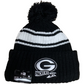 GREEN BAY PACKERS 2022 LÍNEA LATERAL DEPORTIVA PUNTO CON BOTINES -NEGRO/BLANCO
