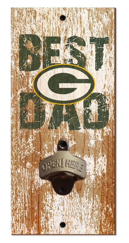 GREEN BAY PACKERS BEST DAD BOTTLE OPENER